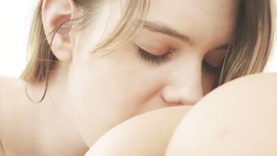 Young angels got engaged in romantic lesbian intercourse till reaching powerful orgasms