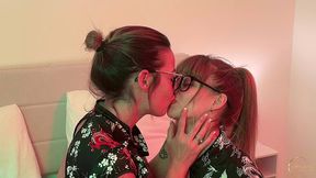 the first lesbian scene of young blonde angele ice