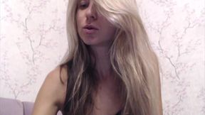 Petite blonde Gina G gives a kinky live cam show