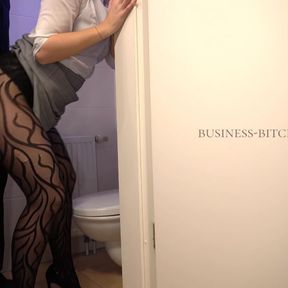 hot secretary fucked in office restroom &ndash; business-bitch