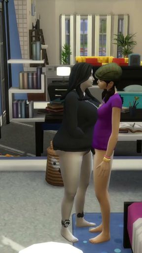 Sims 4 - Going on dates, visiting girlfriends and different sex locations   Clip 3