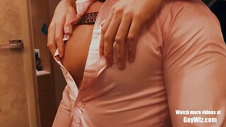 Exploring my hotel hookups nipples: amateur handjob and uncut dicks