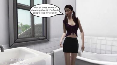 18 year old virgin gets fucked hard in missionary creampie breeding