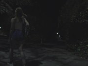 DICKFLASH in Night Park: Stranger teen can't resist and makes me cum