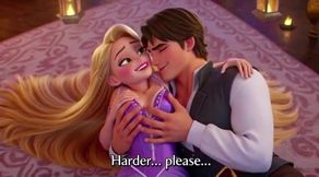 RAPUNZEL &amp; FLYNN RIDER LANTERN TOWER PASSION - Romantic 3D Anime