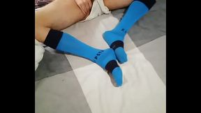 Me and a hard boner under my shorts, after playing soccer.