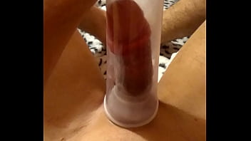 teen young soloboy pump his 18 cm cock dick efect