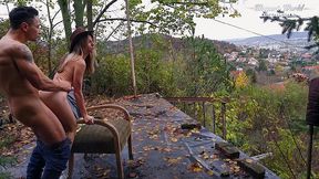 behind the scenes of petite chick gina gerson loves fucking her pussy outdoor