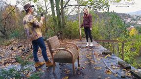 behind the scenes of petite chick gina gerson loves fucking her pussy outdoor
