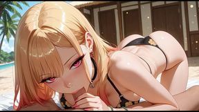 Marin Having Rought Sex On A Private Beach (ai-generated)