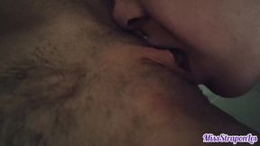 Her mouth on my clit, sweet and dirty, deep throat action