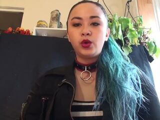 MissDeeNicotine Likes Smokin' with her Human Ashtray
