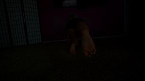 After workout foot job