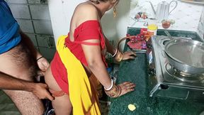 Indian Desi Teen Maid Girl Has Hard Sex in Kitchen - Fire Couple Sex Video