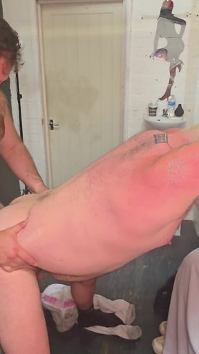 Handcuffed Prison Inmate Serviced Rough Then Stretched Wide Open Against Bunk Rail