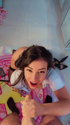 Your Sexy Secretary Giving a POV Blowjob