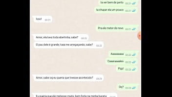 Conversa com esposa sobre foda com amigo