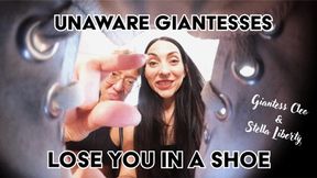 Unaware Giantess Cleo & Stella Liberty Lose Their Room Mate in a Shoe - You shrunk yourself and your room mates are about to take a walk but you are hiding in a sneaker - 4K MP4