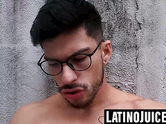 Thiagui Twink milks my hard cock while finger fucking me