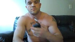 American Model Buddy Jerks His Dick