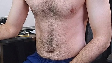 Jerking My Cock Until Shot a Huge Load