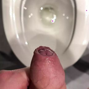 Huge cumshot over toilet