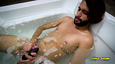 Camilo Brown Caught Playing With a Vibrator In The Jacuzzi What's He Doing?