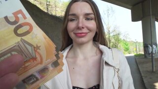 Ukranian model is paid to have sex in POV with the agent