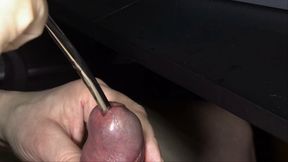 My Curved Big Red Cock Sounded 15cm Depth with 8mm Dilator