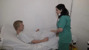 Busty Nurse Lorelei Dispenses Her Favorite Lotion