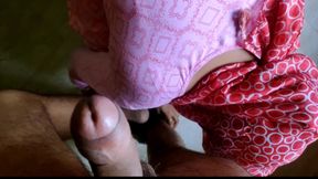 Desi Hindi video Ghar par akeli bhabhi ji ko spit laga kar chod diya clear Hindi voice