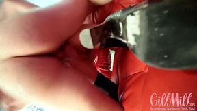 Girl's big legs movie by Gilf Milf