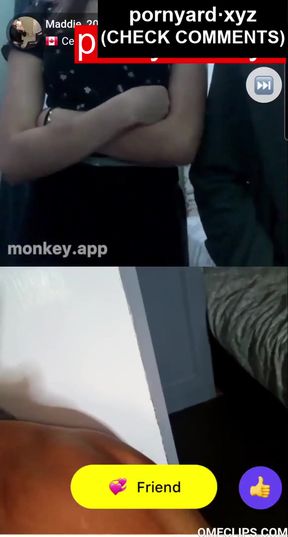Teen girl explores her reaction on homemade webcam