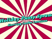 Holiday Ebony Pussy Spread