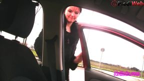 Nyllady's Revving in Black Ballet Flats and Nude Sheer Pantyhose