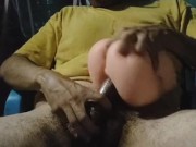CON LA VERGA CALIENTE COGIENDO A MI JUGUETE PUSSY ANO USANDO UN PRESERVATIVO