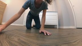 Giantess has a shrunken boyfriend endoscopic camera POV