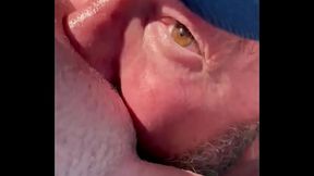 Ftm Boy pussy being eaten at the pool