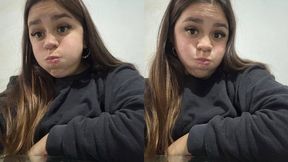 Severe cough + puffy cheeks
