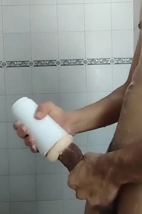 Washing My Tight Ass and Then I Get a Huge Cock