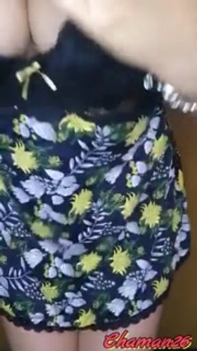 My girlfriend trying on sexy lingerie and thongs, quarantined video!