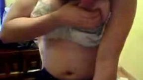 Amateur army babe actually has very nice tits and shows them