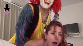 Hot Argentina babe gets pounded in doggystyle by clown NoahPells & CuchiLaino