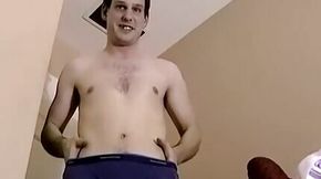 Amateur stud Chris solo strokes after an interview