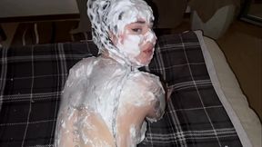 Tall White Girl with Big Booty Gobbles Cock and Takes a Creampie