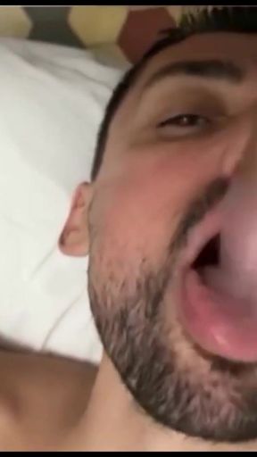 Emotional moment from "hot daddy sucking jock massive cock"