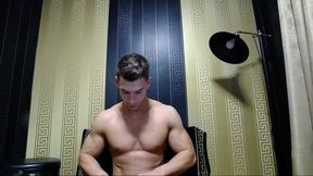 Flexing and posing in sexy underwear , jerking my 19 cms thick cock in many position.Hot ass show too. - Part 14