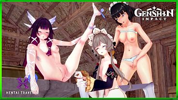 Genshin Impact: Sandrone has lunar sex with Columbina. (Sandrone, Columbina, Katheryne)