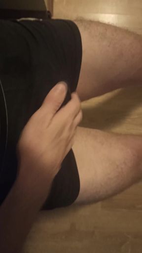 Guy Fingering His Dick, Skinny Guy