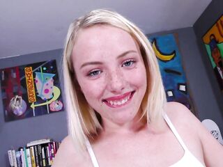 Is CUTE TEEN WENCH knocked up after taking a GIANT, UNFATHOMABLE CREAM PIE from her MUCH MATURE SUGAR DAD?